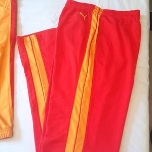 🆕️ PUMA Retro red orange track pants